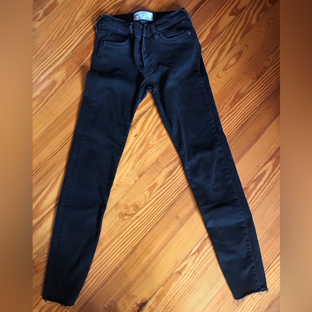 Free people black stretch skinny Jean
